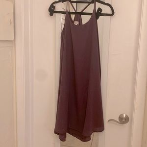 LOFT OUTLET purple flowy strappy dress